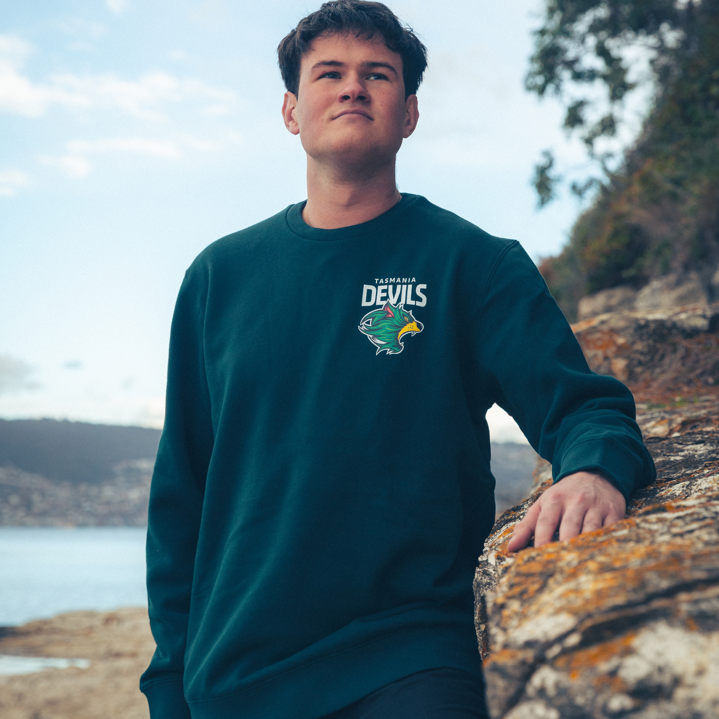 Bigger Than Football Crewneck Green Sweater - Adult