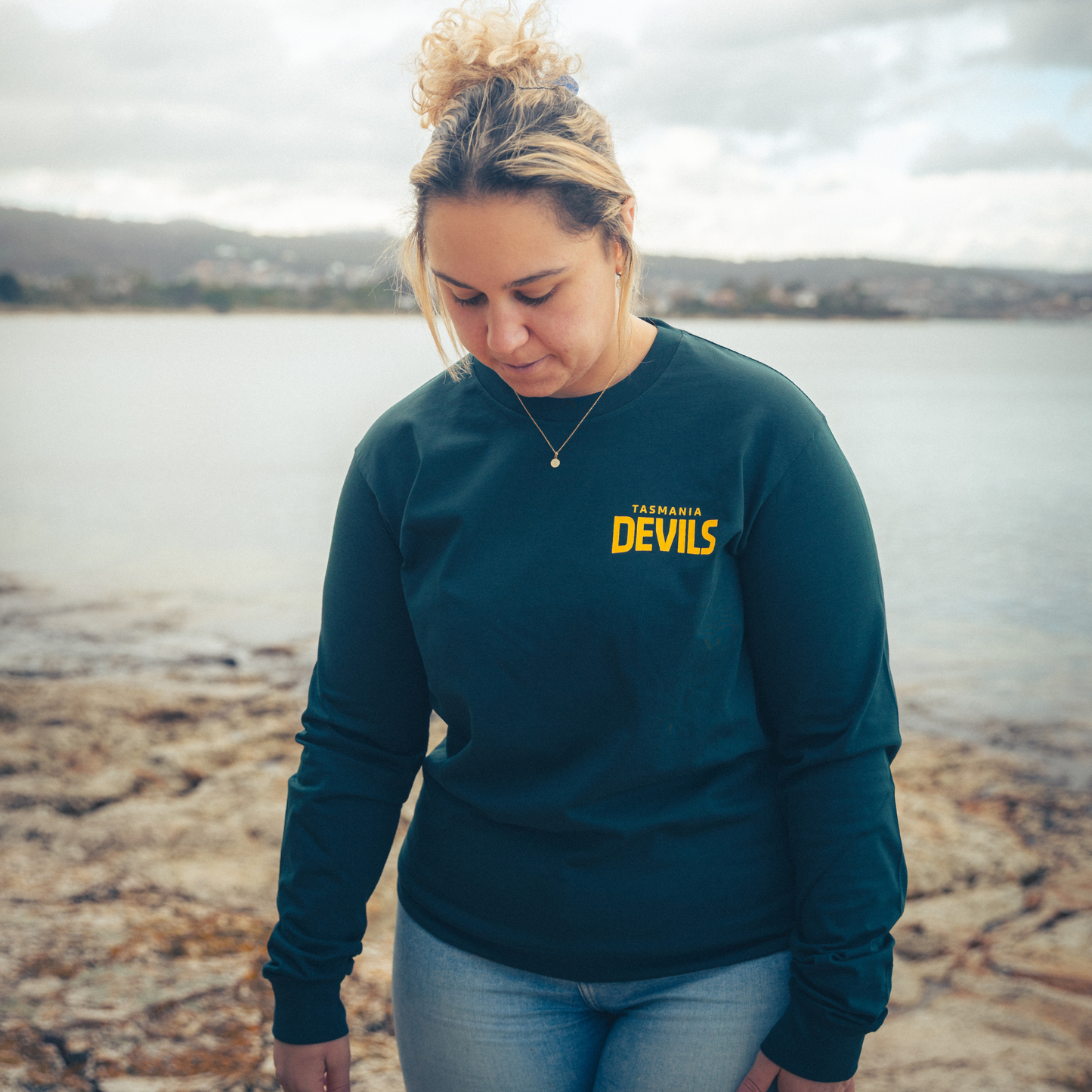 Gravel In Our Veins Long Sleeve Green T-Shirt - Adult