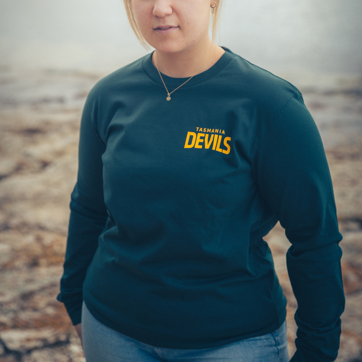 Gravel In Our Veins Long Sleeve Green T-Shirt - Adult
