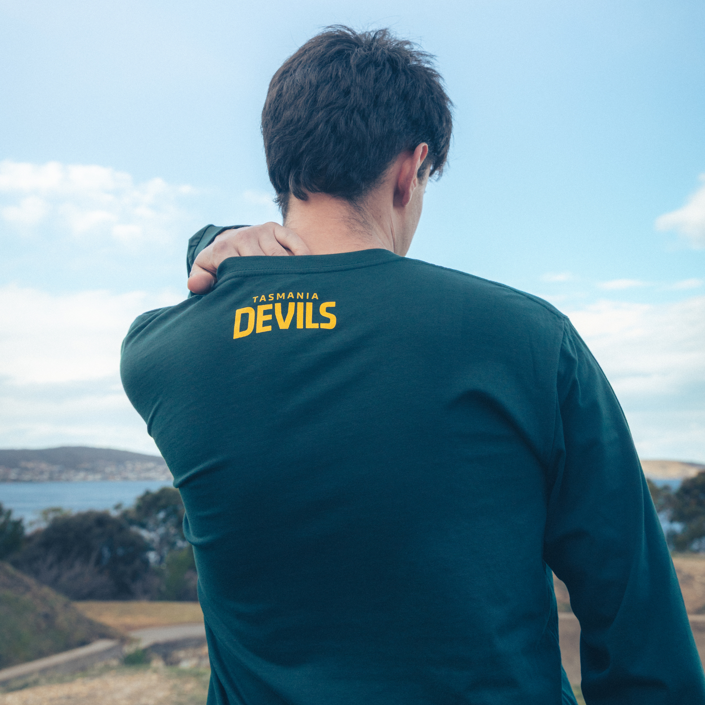 Devil From Day One Long Sleeve Green T-Shirt - Adult