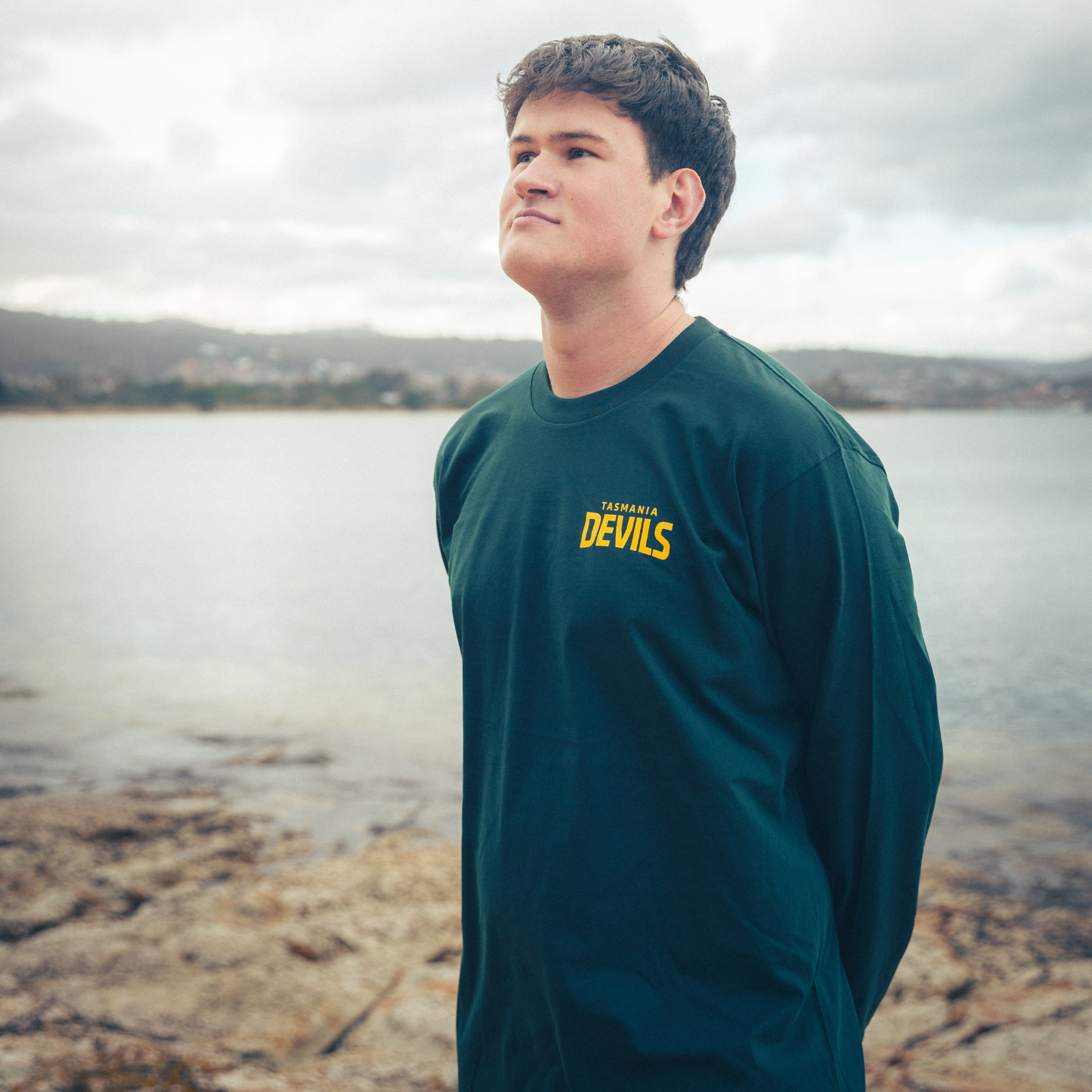 Gravel In Our Veins Long Sleeve Green T-Shirt - Adult