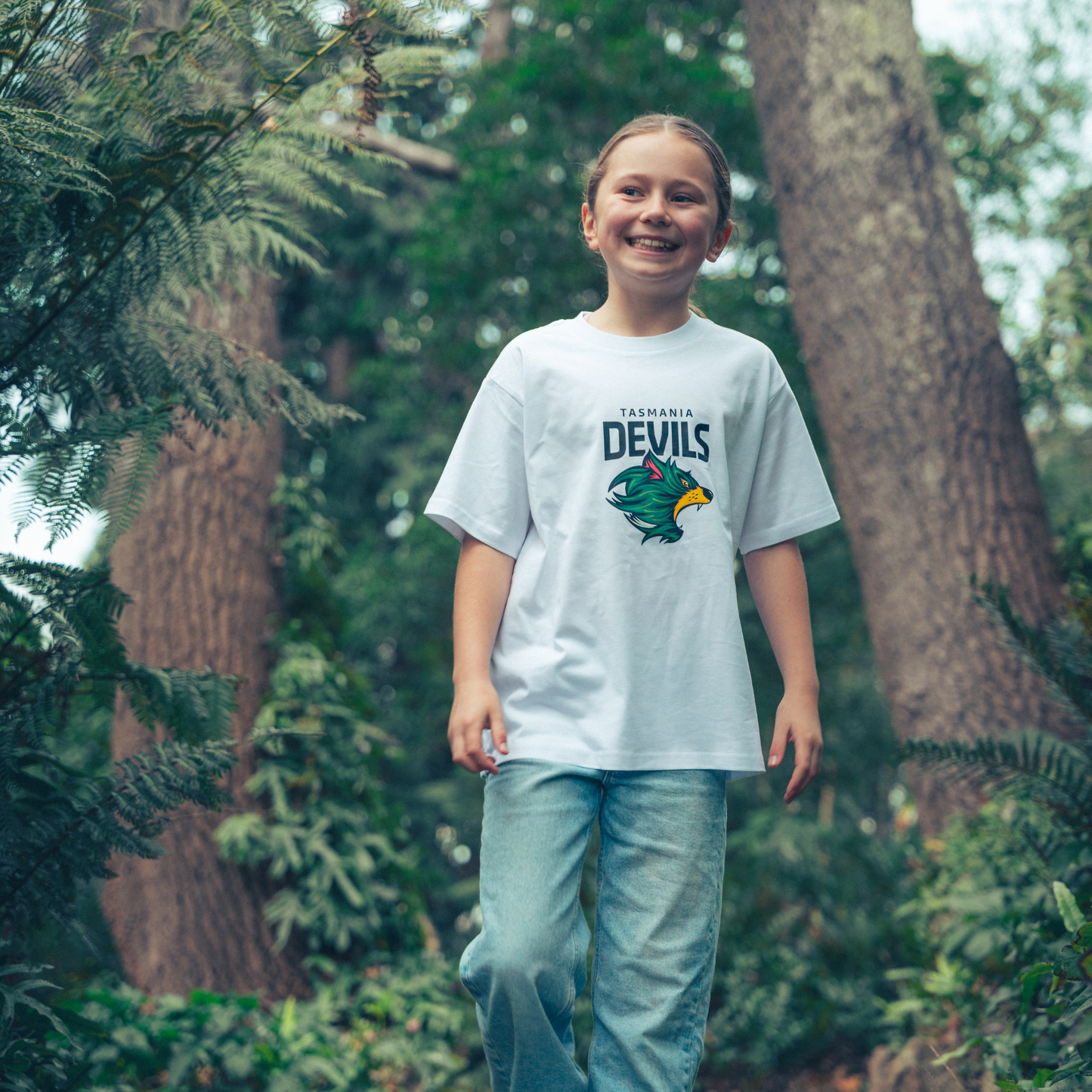 Tasmanian-Made Foundation T-Shirt - White Youth