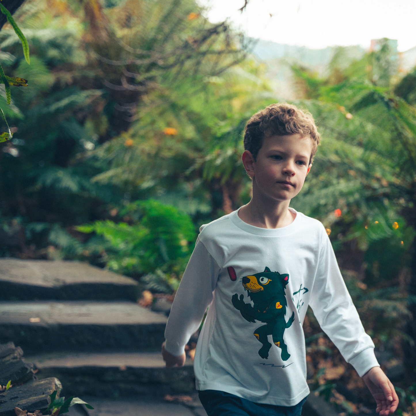 Rum'Un Long Sleeve T-Shirt White - Youth