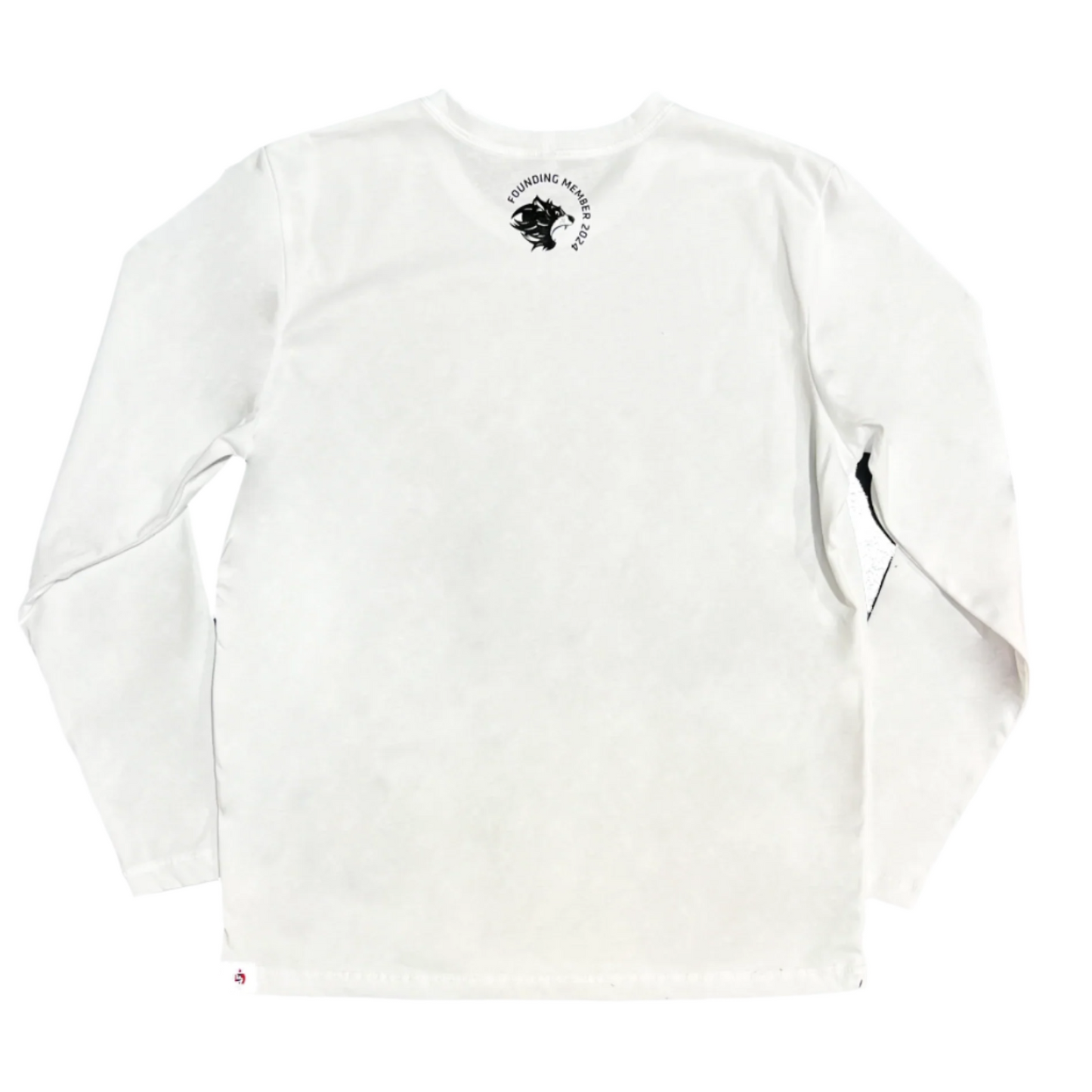 Tasmanian-Made Foundation Long Sleeve Shirt - White Youth