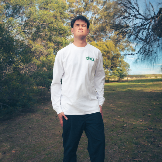 Gravel In Our Veins Long Sleeve White T-Shirt - Adult
