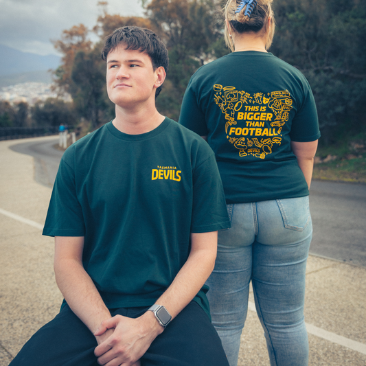 Bigger Than Football Green T-Shirt - Adult