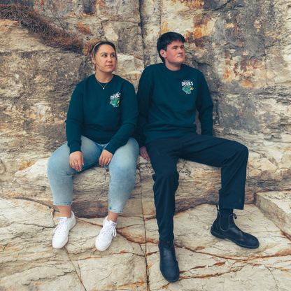 Devil From Day One Crewneck Green Sweater - Adult
