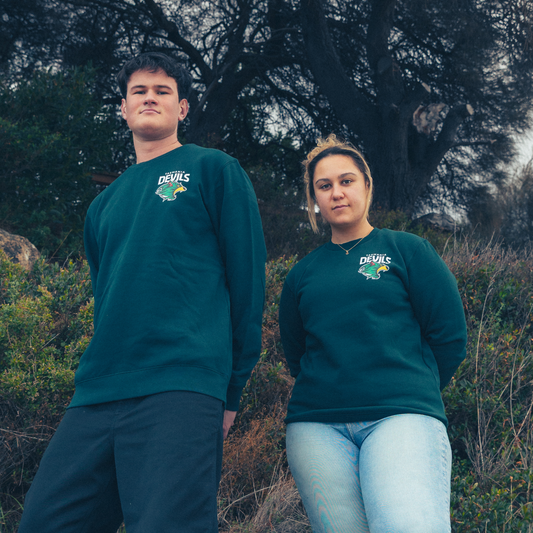 Bigger Than Football Crewneck Green Sweater - Adult