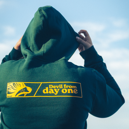 Devil From Day One Green Hoodie - Adult