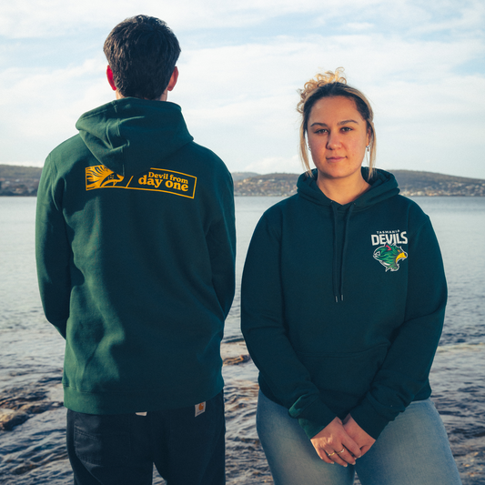 Devil From Day One Green Hoodie - Adult