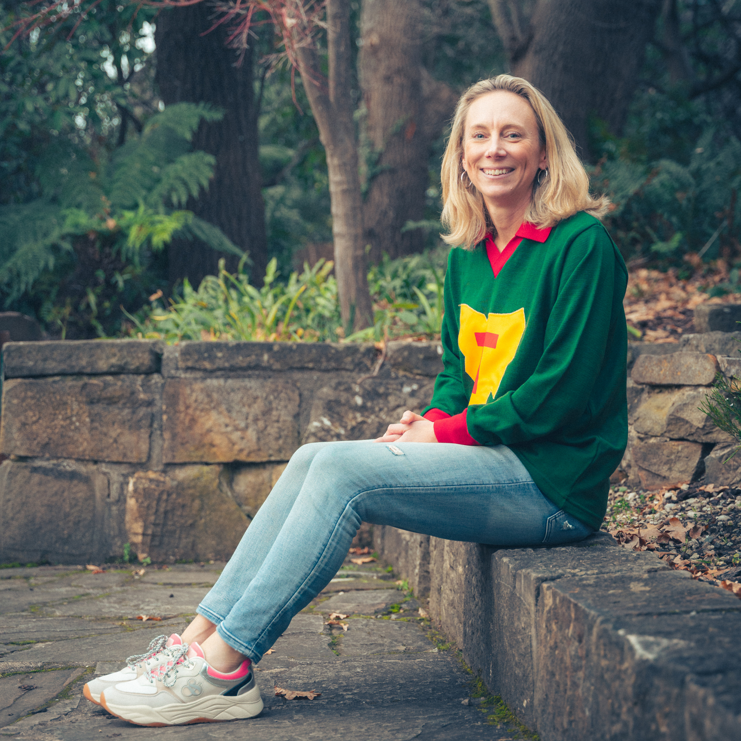 Women's Long Sleeve Wool Vintage Guernsey