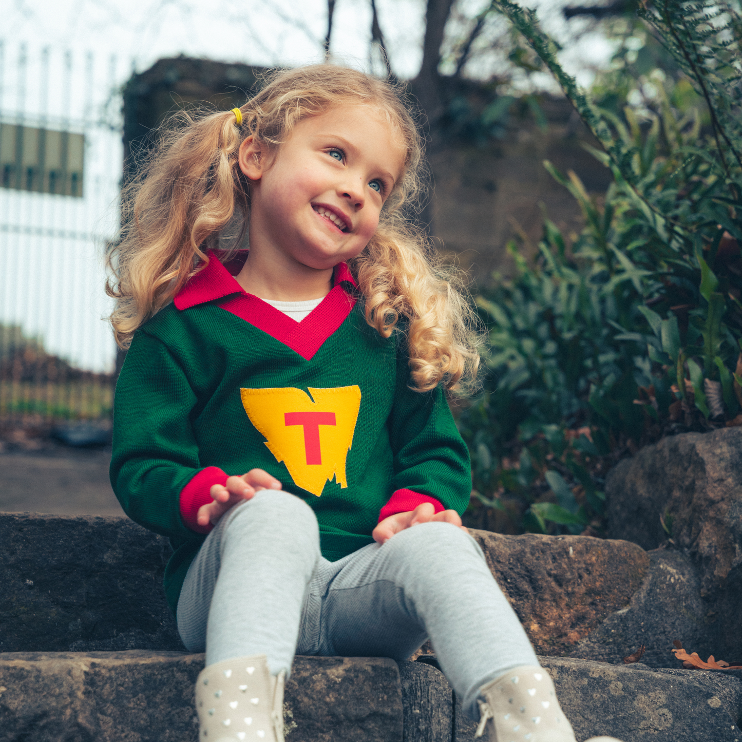 Youth Long Sleeve Wool Vintage Guernsey